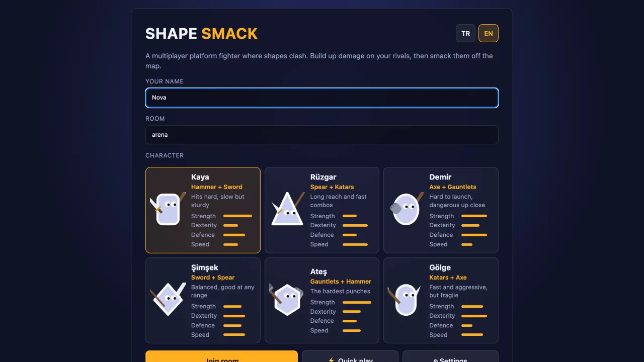 Character select